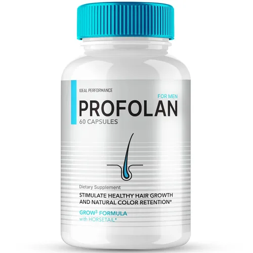 Profolan cápsulas para el crecimiento del cabello, píldoras de suplemento Profolan, máxima fuerza, promueve un cabello más fuerte y grueso, combate