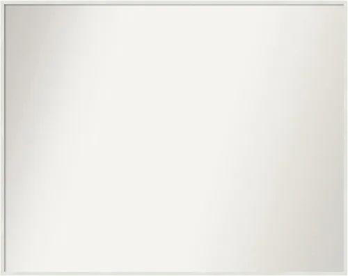 Miniatura 965 de Amanti Art Espejo de baño blanco para sobre el fregadero, 32 x 45 pulgadas, espejo de tocador rectangular blanco esbelto, marco de madera moderno
