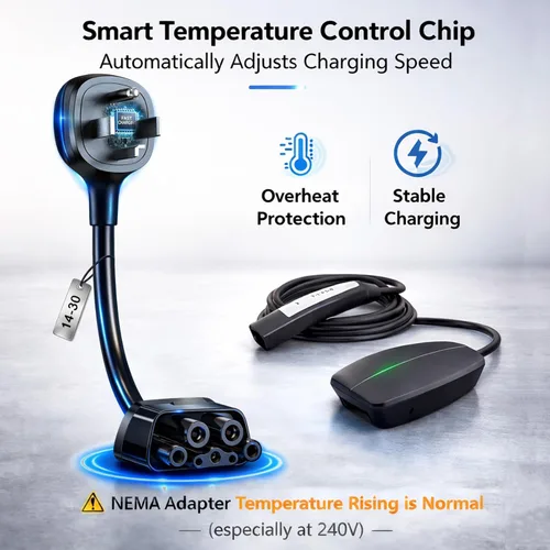 Miniatura 3 de Adaptador para Tesla NEMA 14-30, adaptador de cargador móvil Tesla solo para Gen 2 y 3, enchufe de 240 V y toma de corriente 14-30 a 24 amperios