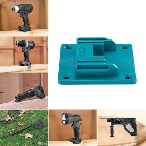 Miniatura 5 de Soporte de montaje para brocas compatible con taladros Makita de 18V de iones de litio, herramientas de ABS resistentes para colgar en la pared