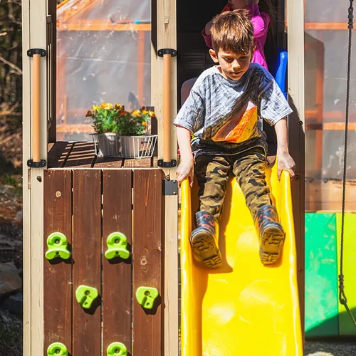 Miniatura 3 de SELEWARE Asa de seguridad para patio de recreo de 17 pulgadas, mango de madera para niños, asas de agarre para patio de juegos, casa de árbol