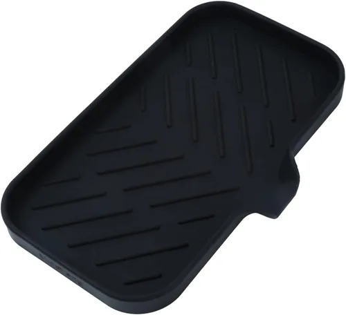 Miniatura 24 de MicoYang Jaboneras de baño de silicona con boquilla de drenaje, organizador de fregadero de cocina, soporte de esponja, bandeja de jabón para Azul