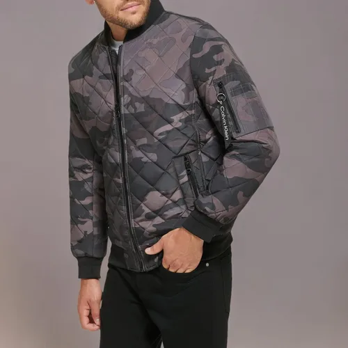 Miniatura 6 de Calvin Klein chamarra de aviador con detalle de cremallera acolchada para hombre