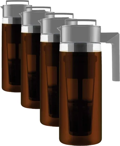 Miniatura 16 de Takeya Cafetera de café frío Tritan - Jarra hermética con tapa sin fugas - Cafetera de café frío sin BPA con mango de silicona - Jarra apta