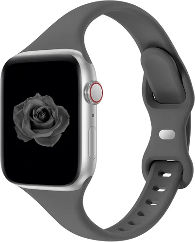 Miniatura 43 de Acrbiutu - Correas compatibles con Apple Watch de 38, 40, 41, 42, 44, 45, 46 y 49 mm, delgada, de silicona, para iWatch serie Ultra, 10, 9, 8, 7, 6
