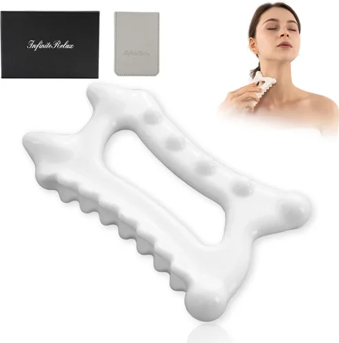 Herramientas de cerámica para el cuerpo Gua Sha, herramientas avanzadas de masaje de punto gatillo, herramientas faciales coreanas Gua Sha,