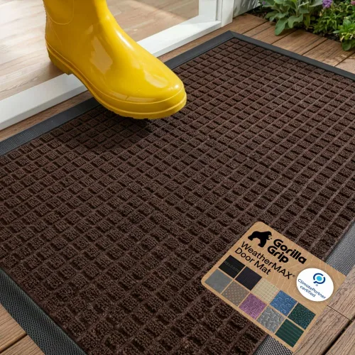 Miniatura 49 de Gorilla Grip - Tapete WeatherMax todoterreno 100% impermeable, caucho natural, resistente a manchas y decoloración, perfil bajo, interior y Grafito