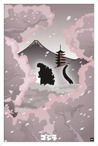 Miniatura 12 de Trends International Godzilla - Póster de pared tipo telón de fondo, 34 pulgadas de largo x 22.4 pulgadas, versión premium sin marco