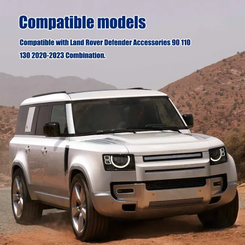 Miniatura 5 de Caja de almacenamiento interior, bandeja organizadora de consola central compatible con Land Rover Parts Defender 90 110 130 2023 2022 2021 2020
