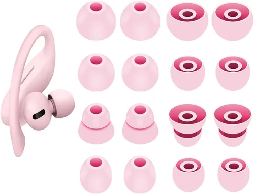 Miniatura 13 de 8 pares de almohadillas Powerbeats Pro, 4 tamaños de repuesto suaves y flexibles en la funda para reducir el ruido de los auriculares de goma