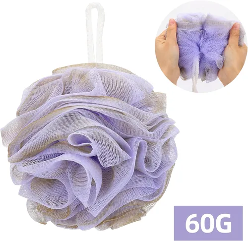 Miniatura 2 de Tbestmax 4 esponjas de baño de malla, exfoliantes, para todo el cuerpo, para la ducha, 60g/unidad - 4