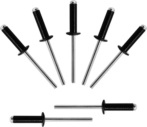 Miniatura 8 de ALLCLEAN 50 piezas de remaches ciegos profesionales de acero inoxidable de 1/4" x 1/2", remaches POP de 6,4 x 12 mm, agarre y mandril de acero