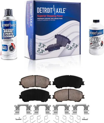 Miniatura 40 de Detroit Axle - Pastillas de Freno Delantero Izquierdo Reemplazo de Pinza de Disco para Dodge Ram 1500 Dakota Mitsubishi Raider - Juego de 3 piezas