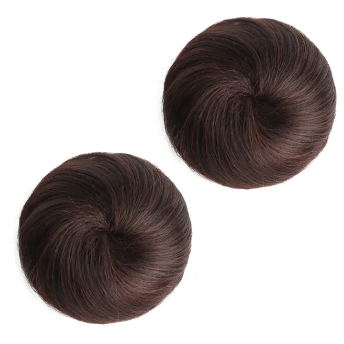 Miniatura 12 de 2 extensiones de moño de cabello, accesorio de peluca, extensiones de cabello rizado y ondulado, extensiones de cabello recogido, extensión de moño