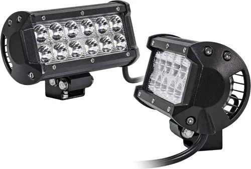 Miniatura 19 de Faro delantero de 4" LAMPHUS Cruizer de 18W, LED CREE para auto y motocicleta, 4", Inundación