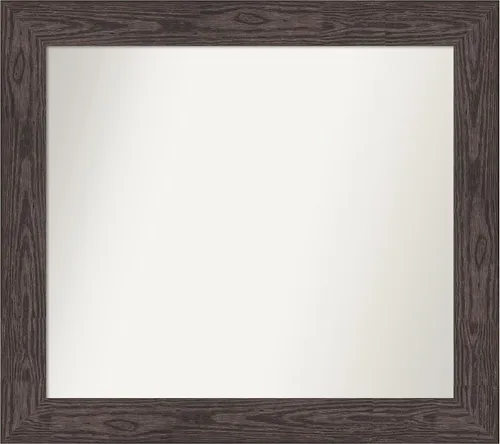 Miniatura 251 de Amanti Art Espejo personalizado, espejo de baño negro puente, espejo de pared o espejo de tocador de baño sobre el fregadero (26 x 26 pulgadas)