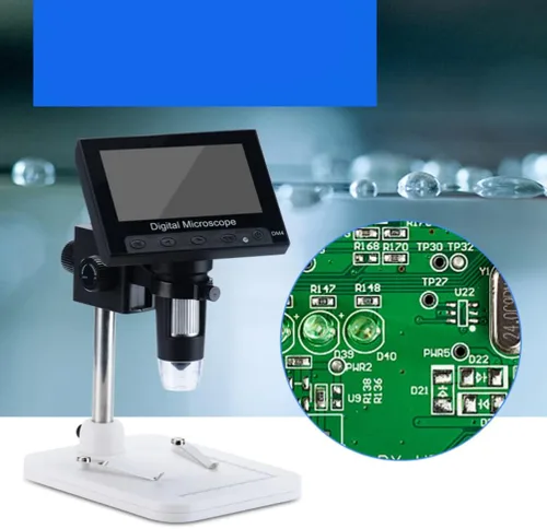Miniatura 7 de Hemobllo Microscopio digital con soporte ajustable brillo aumento LED soporta idiomas para reparación y aprendizaje de placas de identificación