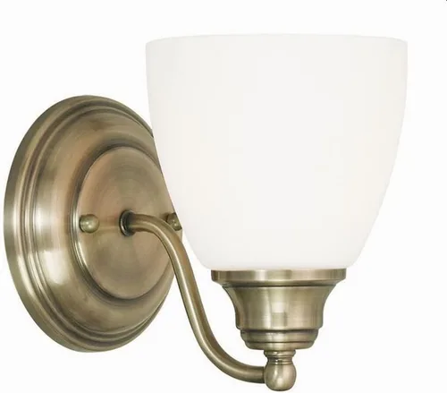Miniatura 4 de Livex Lighting 13671-05 Somerville - Aplique de pared (1 luz, cromado)