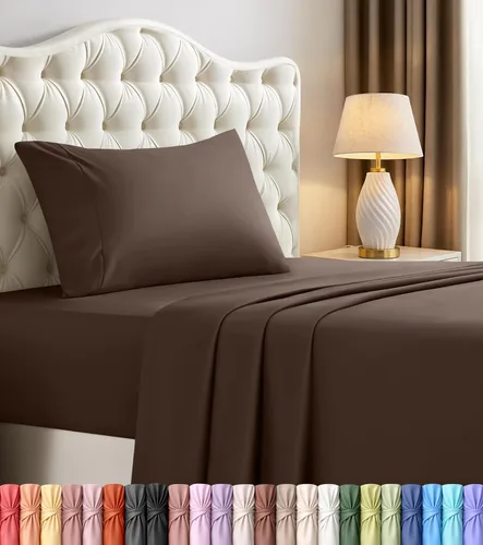 Miniatura 71 de Juego de sábanas King de Utopia Bedding – 4 piezas de sábanas para cama tamaño King, microfibra suave y transpirable, incluye 1 sábana bajera, 1