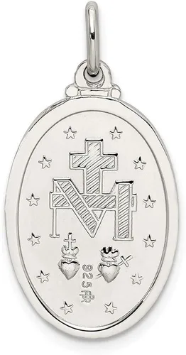 Miniatura 4 de Medalla milagrosa de plata de ley 1142in 0591in estilo QC5515