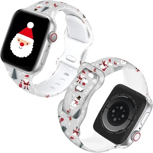 Miniatura 16 de Correa de reloj de Navidad para Halloween, compatible con Apple Watch de 1.496 in 1.575 in 1.614 in 1.654 in 1.732 in 1.772 in 1.929 in para mujer