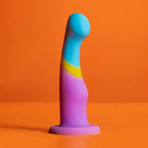 Miniatura 5 de Blush Avant D14 - Consolador curvo de corazón de oro de 6 pulgadas ~ Pene de silicona ultra suave para punto G y P ~ Arnés de ventosa compatible