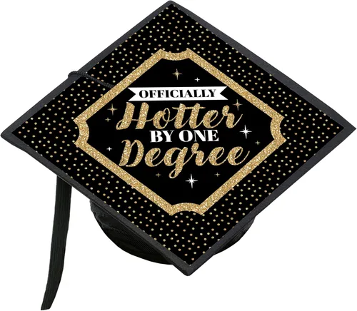 Miniatura 11 de Big Dot of Happiness Béisbol de graduación - Kit de decoración de gorra de graduación 2026 - Cubierta de gorra de graduación