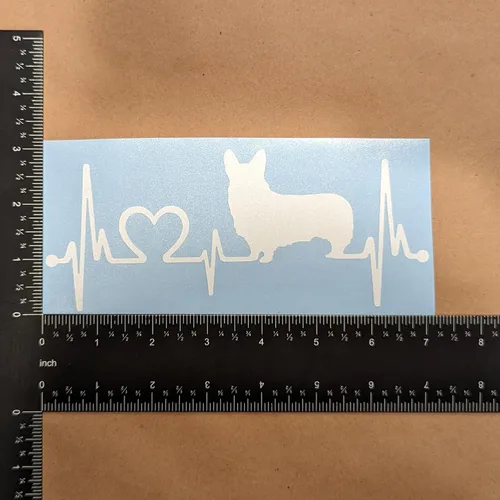 Miniatura 7 de Paquete de 4 calcomanías de Corgi: Guess What Corgi Butt, corazón de Corgi galés de Pembroke, latido del corazón de Corgi, calcomanías faciales