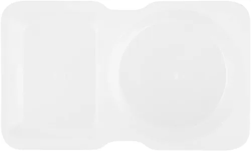 Miniatura 10 de Futura - Recipientes para aperitivos de 5 onzas, 100 recipientes para salsa para microondas, 2 compartimentos, tapa con bisagras, vasos de plástico