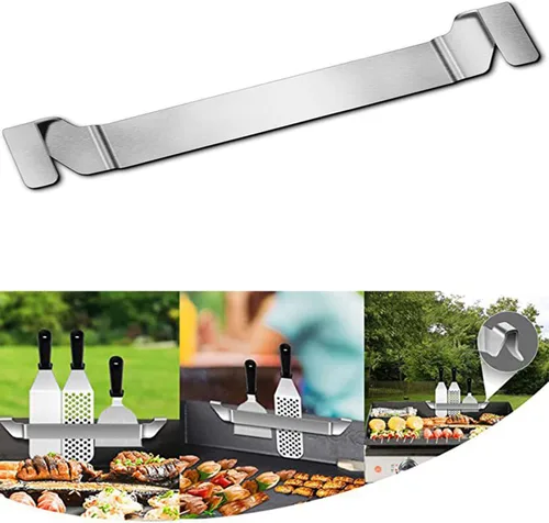 Miniatura 7 de Soporte de espátula de acero inoxidable, soporte para herramientas de barbacoa, soporte de herramientas de acero inoxidable para acampar al aire