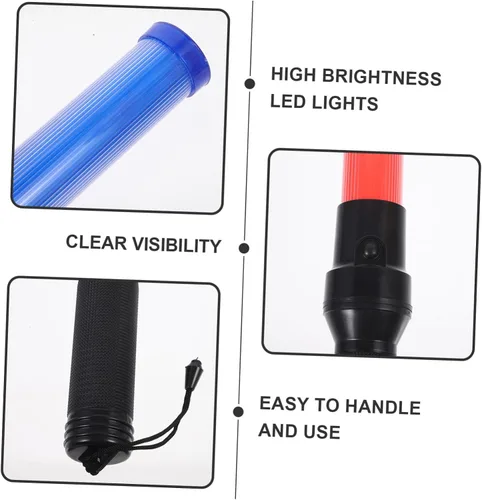 Miniatura 7 de MAGICLULU Tráfico luminoso reutilizable LED Cheering Stick para conciertos Alertas de emergencia Control de tráfico Eventos comunitarios