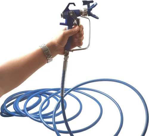 Miniatura 6 de GDHXW Manguera de pulverización de pintura sin aire de doble capa de alambre trenzado de doble capa de 25 pies mejorada 8500 PSI universal