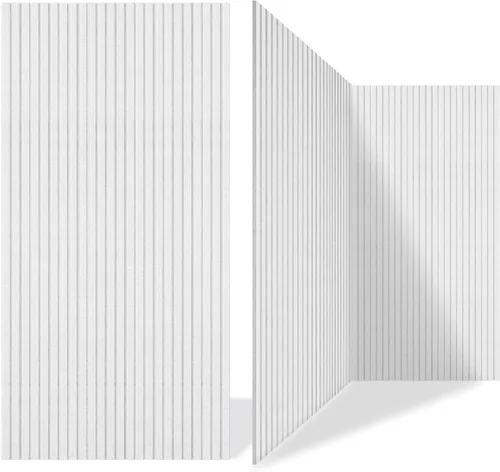Miniatura 17 de Paquete de 5 paneles acústicos, paneles acústicos de pared de 47.2 x 23.6 x 0.4 pulgadas, grandes paneles insonorizados, paneles autoadhesivos a