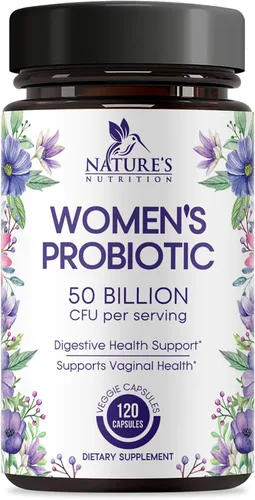 Probióticos para mujeres – Mezcla de probióticos de 50 mil millones de UFC por cápsula – 16 cepas de salud femenina Probiótico para mujer –