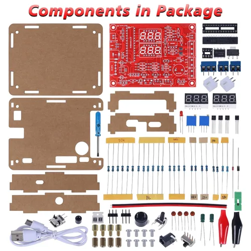 Miniatura 2 de MiOYOOW Kit de Práctica de Soldadura, Kit de Generador de Señal Ajustable PWM DIY, Probador de Voltaje y Corriente, Kit de Proyecto Electrónico, Kit