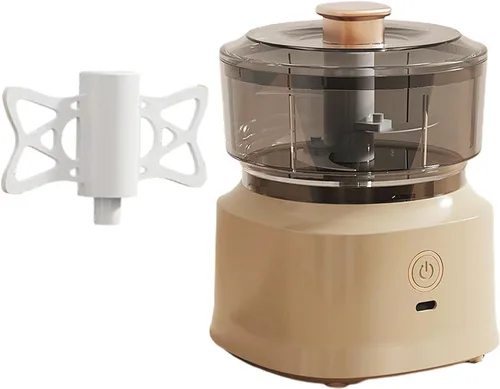 Miniatura 2 de Mini picadora eléctrica de ajo, licuadora de ajo, 11.8 fl oz, herramientas de cocina automáticas a prueba de salpicaduras, picadora de carne