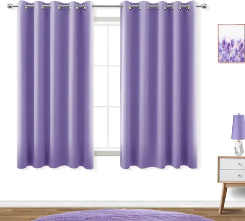 Miniatura 179 de Cortinas opacas de 72 pulgadas extra anchas para dormitorio, puerta corrediza de vidrio y patio, 2 paneles con ojales para oscurecer ventana grande
