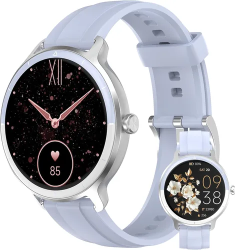 Miniatura 10 de Relojes inteligentes para mujeres y hombres de 1.27" HD con rastreador de actividad física con monitor de ritmo cardíaco/sueño/pasos/SpO2, reloj