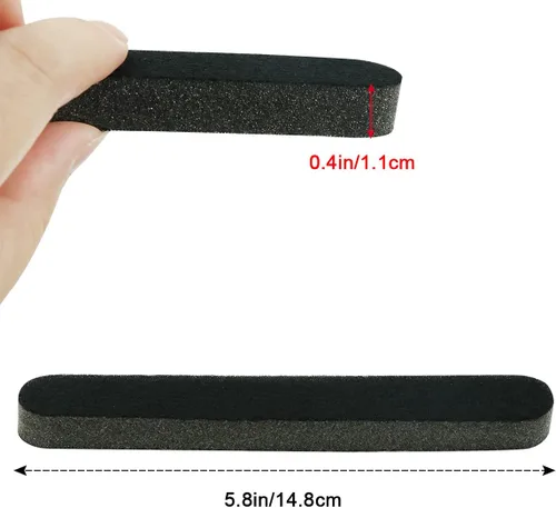 Miniatura 4 de Kit de acolchado para casco, almohadillas universales de espuma de repuesto para bicicleta, motocicleta, accesorios para casco (negro, juego de 1)