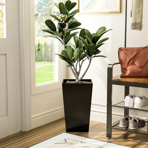 Miniatura 3 de QCQHDU Macetas grandes y altas de 21 pulgadas para plantas de interior y exterior, 2 paquetes de macetas duraderas para maceteros de flores