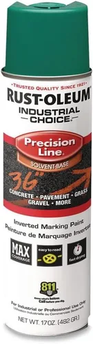 Miniatura 45 de Rust-Oleum 203023 Industrial Choice - Pintura en aerosol para marcado a base de disolvente invertido, 17 onzas, verde fluorescente