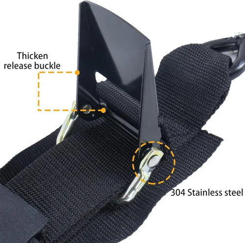 Miniatura 4 de Correas de amarre para remolque de barco, correas de amarre con ganchos de cierre y accesorios de bucle suave, correas de seguridad ajustables