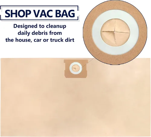 Miniatura 3 de KEEPOW Bolsas de filtro de polvo desechables de alta eficiencia, paquete de 12 – Compatible con DEWALT DXVA19-4101, DXV06P, DXV09P, DXV10P, DXV10S
