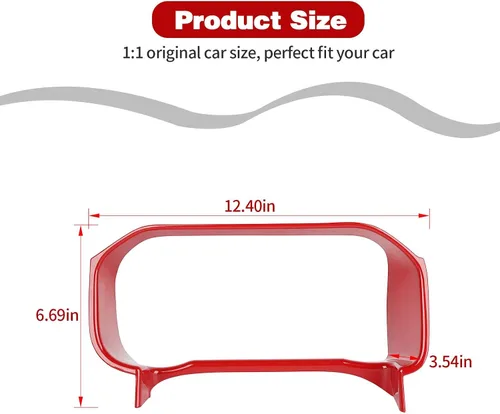 Miniatura 2 de Cubierta de anillo para panel de tablero de consola central para Ford Bronco 2021 2022 2023+ 2/4 puertas (ABS, azul)