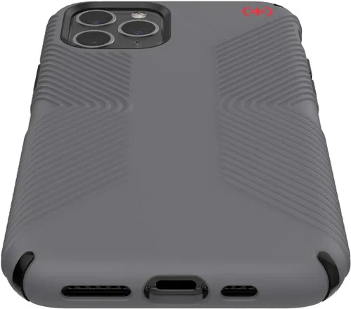 Miniatura 5 de Speck Productos Presidio2 Grip - Funda compatible con iPhone 11 Pro, gris grafito/gris catedral/negro/rojo sangre
