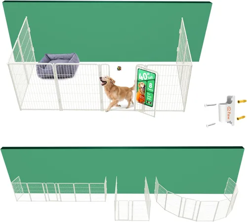 Miniatura 20 de FXW Homeplus Unleashed Corralito para Perros de Interior - Juego Sin Estrés y Seguro, Resistente de 24 Pulgadas 4 Paneles Corral para Cachorros