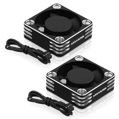 Miniatura 8 de Ventilador de refrigeración para motor de automóvil a control remoto, paquete de 2 unidades de 28000 rpm, ventilador de enfriamiento ESC sin