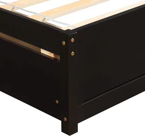 Miniatura 8 de Harper & Bright Designs Cama de plataforma de madera con cajones, marco de cama de tamaño individual con cabecero, cama de almacenamiento