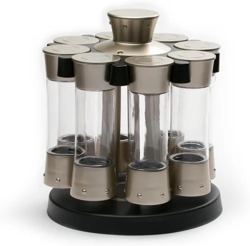Miniatura 22 de KitchenArt 57010 Select-A-Spice Carrusel de medición automática serie profesional, satinado