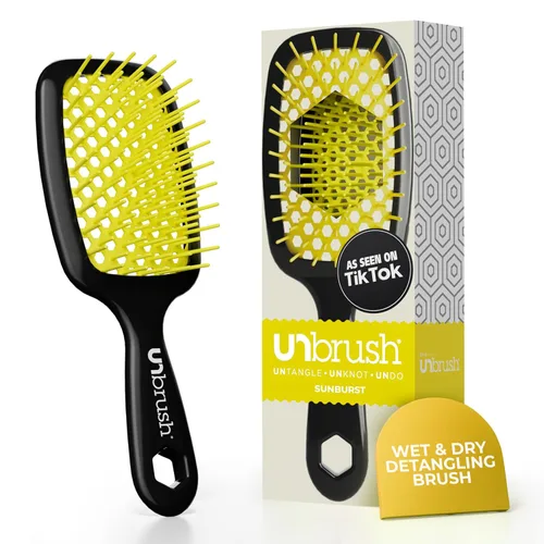 Miniatura 29 de FHI Heat UNbrush - Cepillo desenredante para cepillar sin dolor en cabello húmedo o seco — Cerdas antiestáticas DuoFlex duraderas, mango ligero